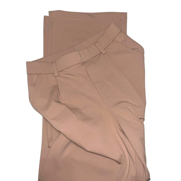 Halara High Waisted Plicated Side Pocket Straight Leg Work Pants Sz Small Beige - Picture 5 of 10